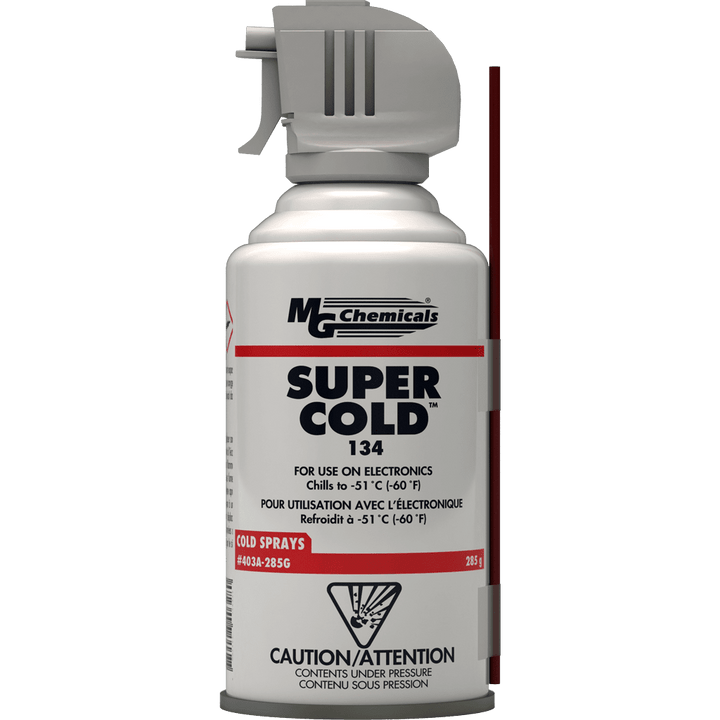 MG Chemicals 403A, Super Cold 134 Freeze Spray, 285G/400G, Aerosol, Case of 10 MTESolutions