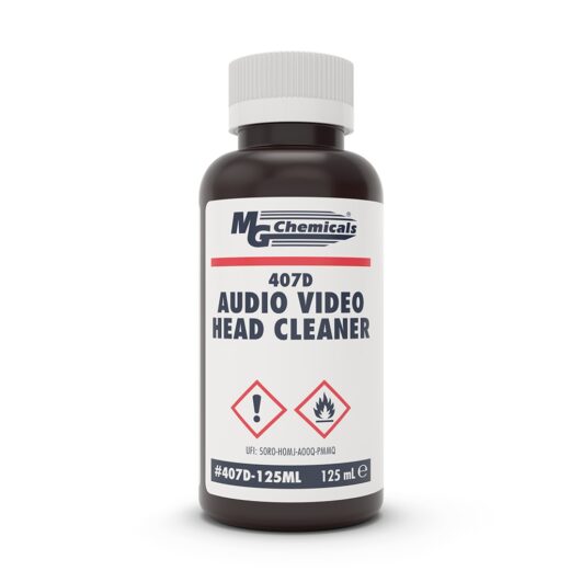 MG Chemicals 407D - 125ML, 407D Audio / Video Head Cleaner, 4oz Bottle, Case of 10 MTESolutions