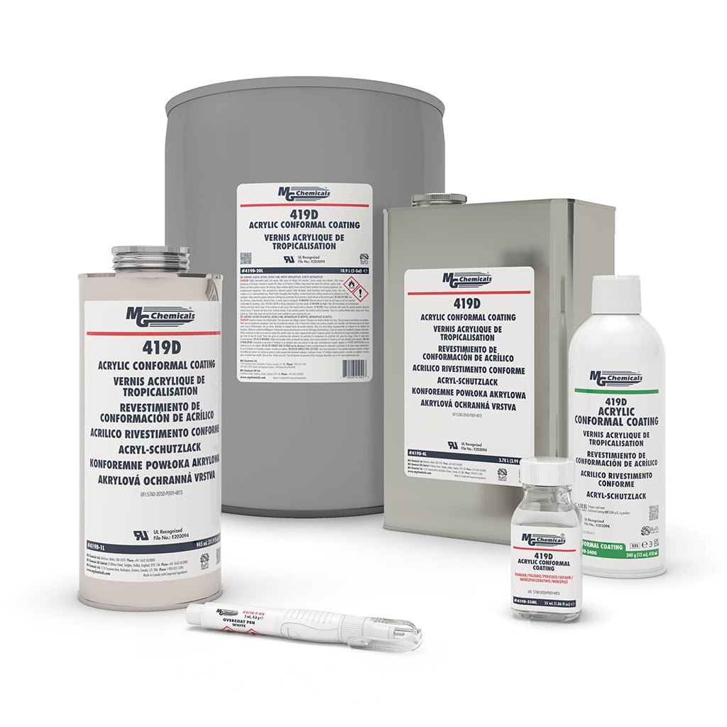 MG Chemicals 419D - 20L, Acrylic Conformal Coating, 20L Pail, Case of 1 MTESolutions