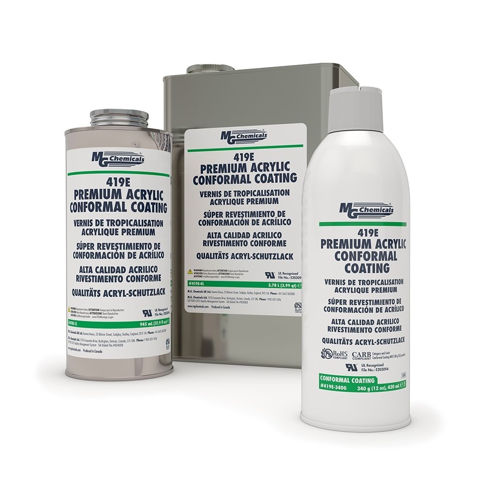 MG Chemicals 419E - 20L, Premium Acrylic Conformal Coating, 20L Pail, Case of 1 MTESolutions