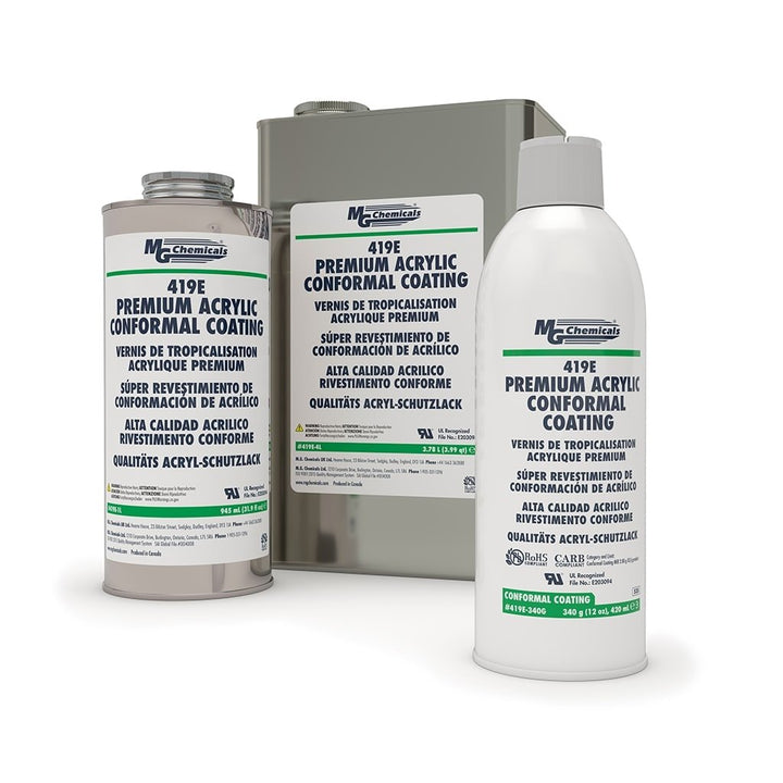 MG Chemicals 419E - 4L, Premium Acrylic Conformal Coating, 1 Gallon Can, Case of 1 MTESolutions