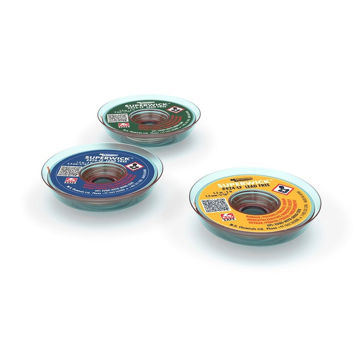MG Chemicals 426 - LF, Lead - Free Superwick #4 Blue Static Free, No Clean, 2.5mm, Case of 10 MTESolutions