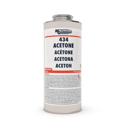 MG Chemicals 434 - 1L, Acetone, 32 oz. Bottle, Case of 6 MTESolutions