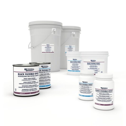 MG Chemicals 832FX - 40L, Black Flexible Epoxy, 40L 2 Pail Kit, Case of 1 MTESolutions