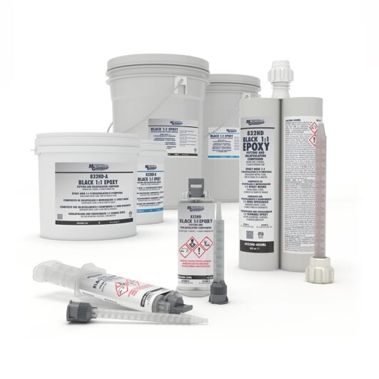 MG Chemicals 832HD - 40L, Black 1:1 Epoxy, 40L 2 Pail Kit, Case of 2 MTESolutions