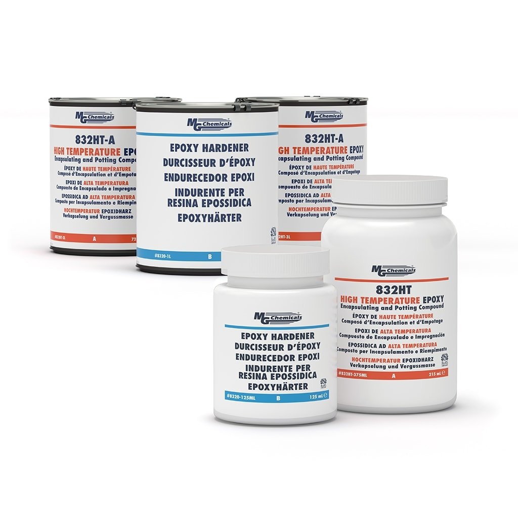 MG Chemicals 832HT - 3L, High Temperature Epoxy, 2.3L 3 Can Kit, Case of 1 Kit MTESolutions