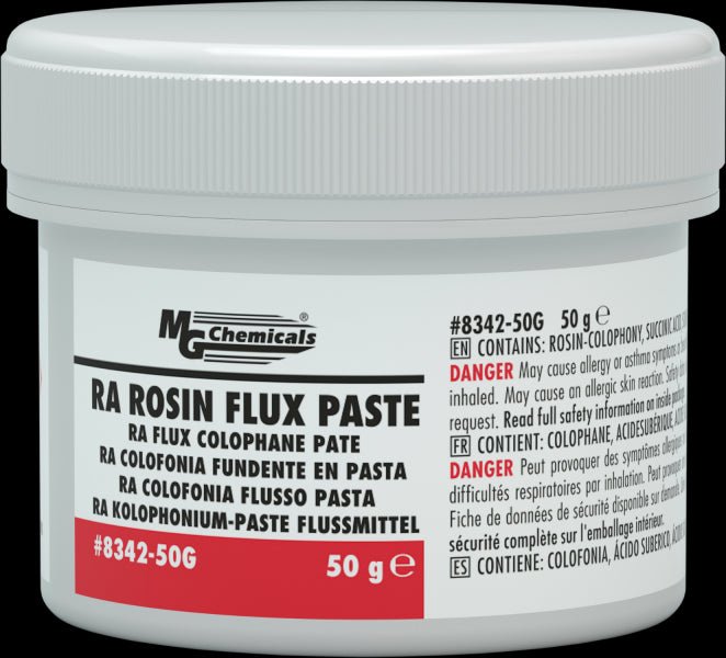 MG Chemicals 8342 - 50G, RA Rosin Flux Paste, 50g Jar, Case of 10 Jars MTESolutions