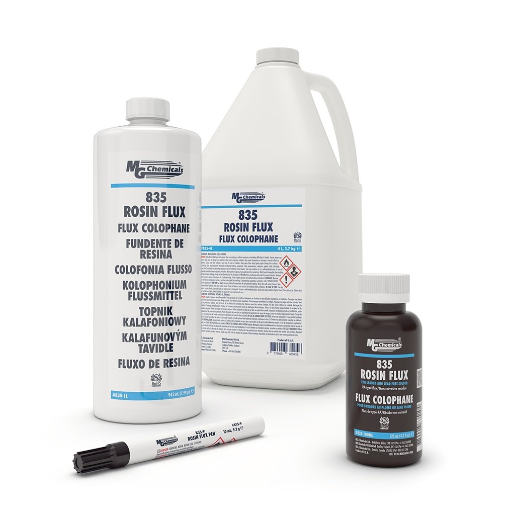 MG Chemicals 835 - 100ML, Rosin Flux, 125ml Bottle, Case of 10 MTESolutions