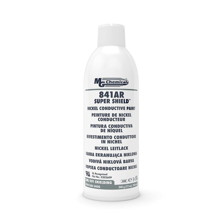 MG Chemicals 841AR - 340G, Super Shield™ Nickel Conductive Paint, 326ml Aerosol, Case of 6 MTESolutions