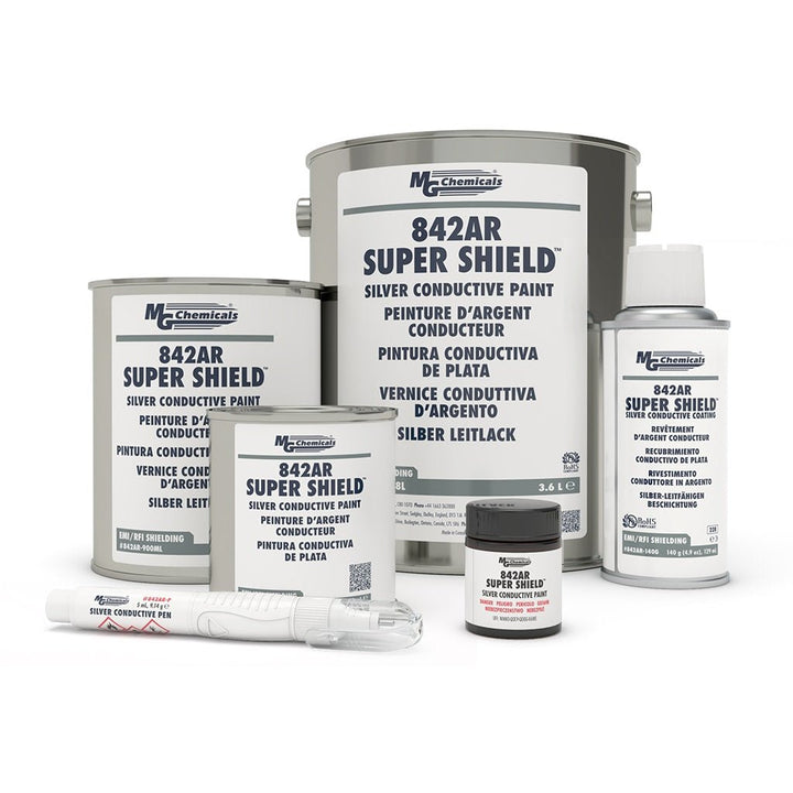 MG Chemicals 842AR - 150ML, Super Shield Silver Conductive Paint, 150ml Can, Case of 1 MTESolutions