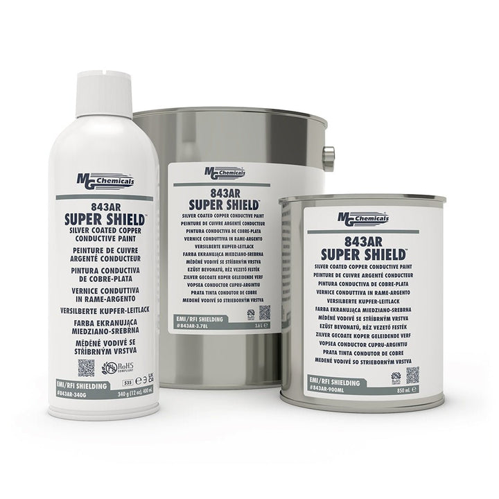 MG Chemicals 843AR - 900ML, Super Shield Silver - Coated Copper Conductive Paint, 850ml Can, Case of 1 MTESolutions
