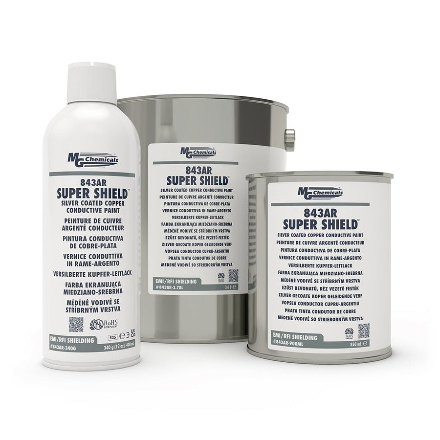 MG Chemicals 843AR - 900ML, Super Shield Silver - Coated Copper Conductive Paint, 850ml Can, Case of 1 MTESolutions