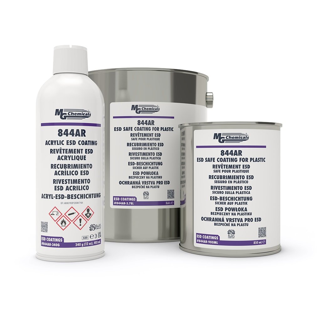 MG Chemicals 844AR - 3.78L, ESD - Safe Coating for Plastics, 3.6L Can, Case of 3 MTESolutions