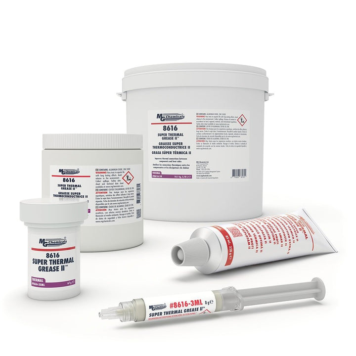 MG Chemicals 8616 - 3ML, Super Thermal Grease II, 3ml Syringe, Case of 5 MTESolutions