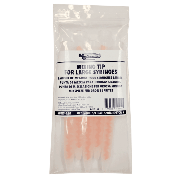 MG Chemicals 8MT - 450, Mixing - Tip for Large Syringes, 5 Pack, Case of 10 Packs MTESolutions