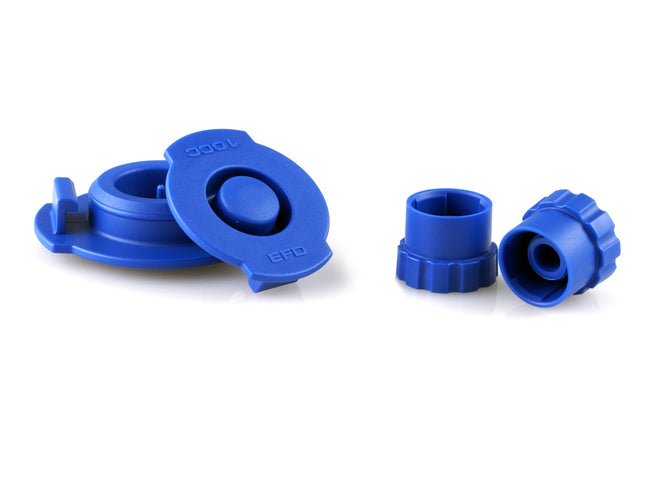 Nordson EFD 7012198 Syringe Barrel Tip Caps, Blue, 50/Pkg, Optimum Series MTESolutions