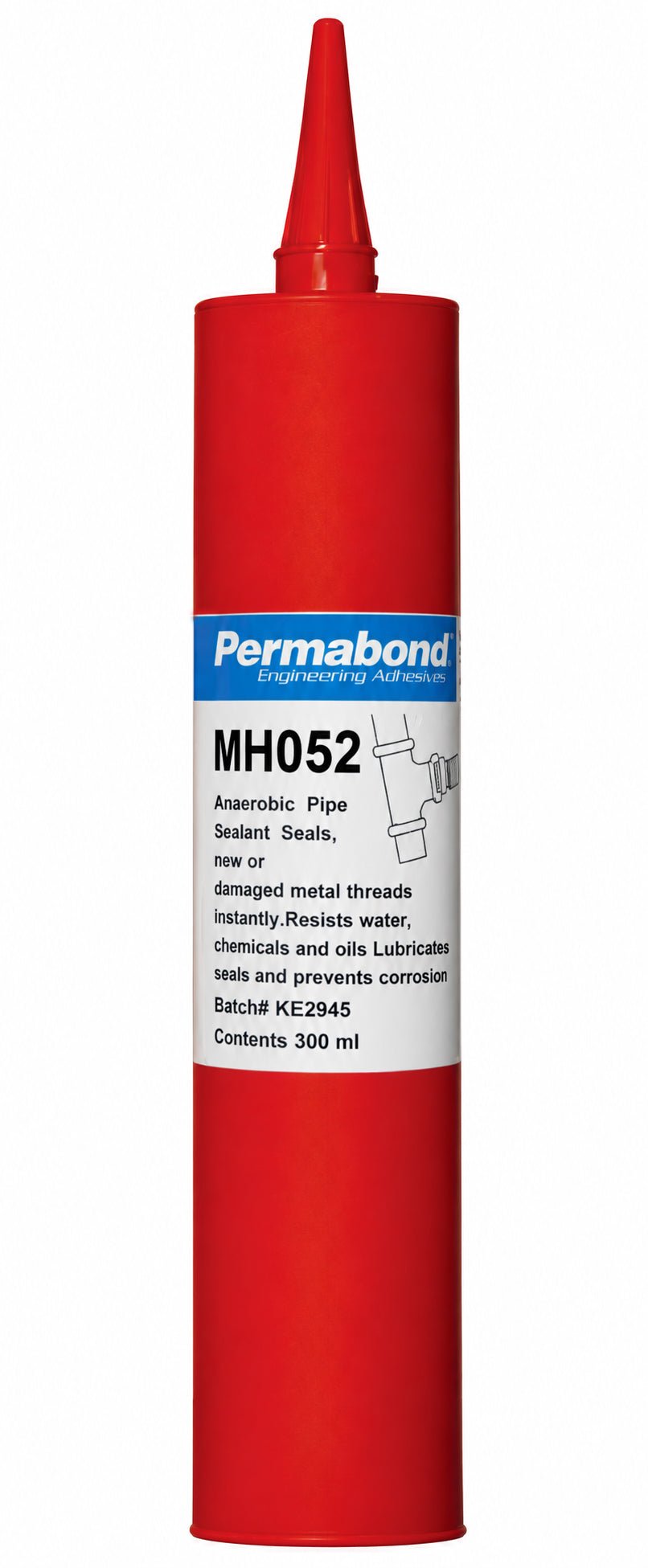 Permabond AA000520300C0101, MH052 Anaerobic Threadsealant, 300ml, Case of 10 Permabond MTESolutions
