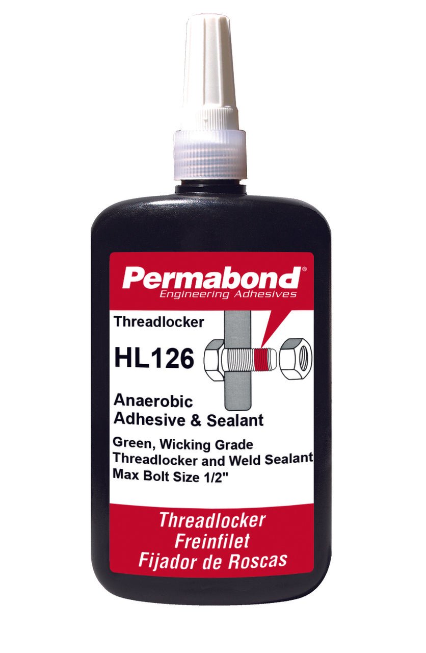 Permabond AA001260250B0101, HL126 Anaerobic Threadlocker, 250ml Bottle, Case of 4 MTESolutions