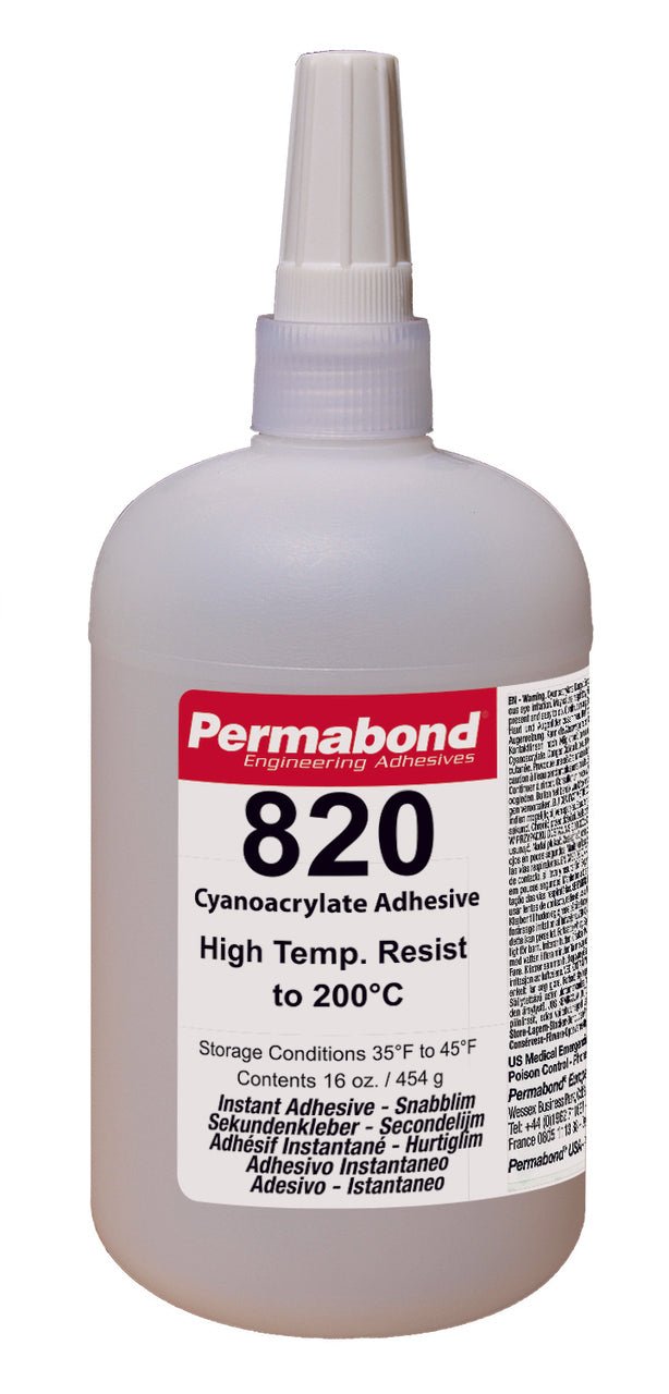 Permabond CA008200016Z0101, 820 1 Pound Bottle MTESolutions