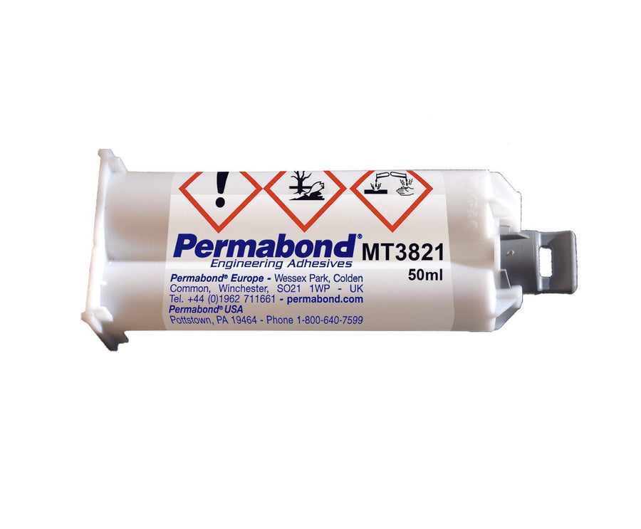 Permabond MT03821K050C0101, MT3821 Black, Modified 2 Part Epoxy, 50ml, Case of 25 MTESolutions