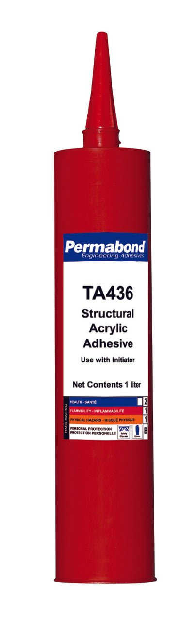 Permabond TA004360300C0101, TA436 Toughened Acrylic Adhesive, 300ml, Case of 10 MTESolutions