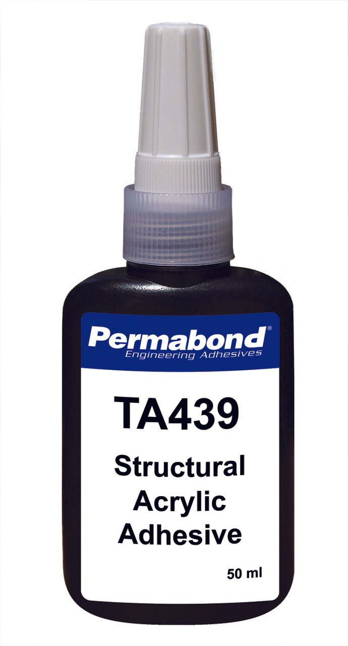 Permabond TA004390050B0101, TA439 Toughened Acrylic Adhesive, 50ml Bottle, Case of 10 MTESolutions