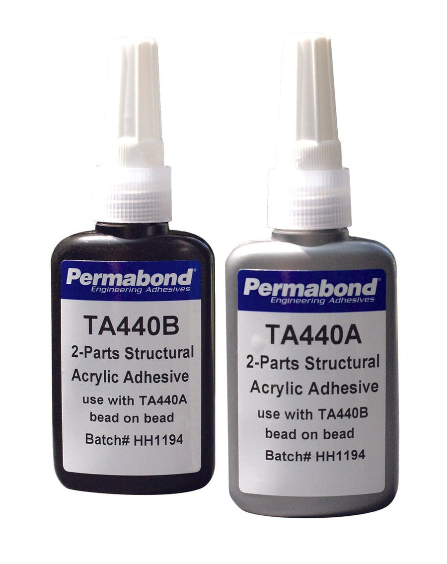 Permabond TA00440K100B0101, TA440 Toughened Acrylic Adhesive, 100ml Kit, A&B 50Ml Bottles, Case of 5 MTESolutions