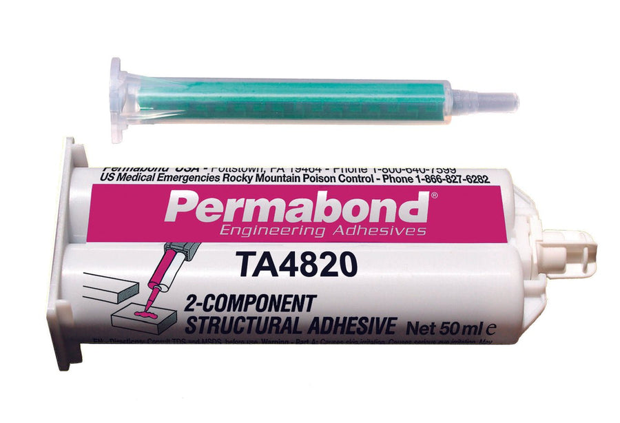 Permabond TA04820K050C1607, TA4820 Toughened Acrylic Adhesive, 50ml, Case of 12 MTESolutions
