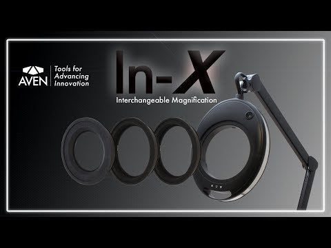 Aven Tools 26501-LED-INX-15D, In-X Magnifying Lamp 15 Diopter 4.75x, 5 Diopter Lens 2.25x