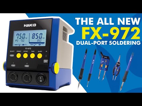 Hakko FX-972-010 Dual-Port Soldering Station