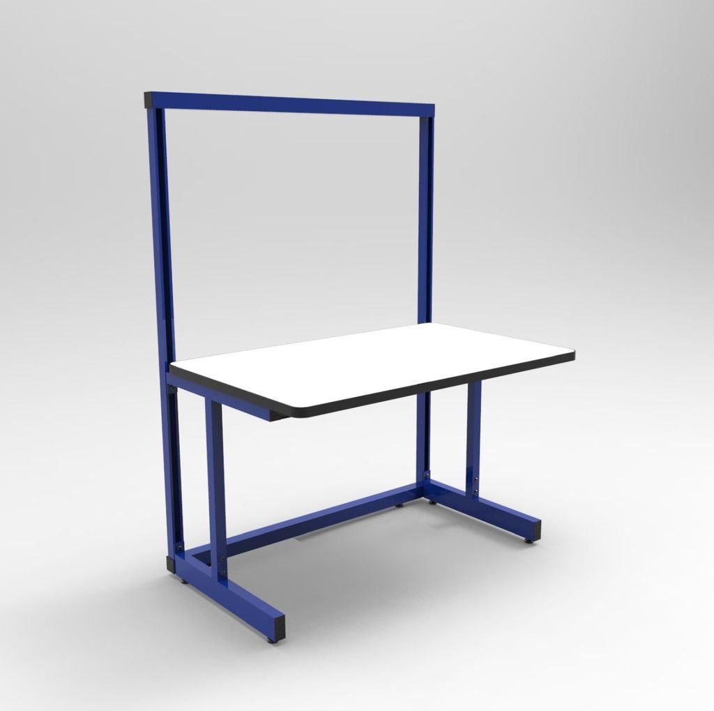 Production Basics 1010 C - Leg Workstation 30"D x 72"W MTESolutions