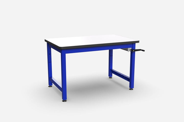 Production Basics 2511 Four - Post Manual Height - Adjustable Table with ESD Laminate, 36"D x 72"W MTESolutions