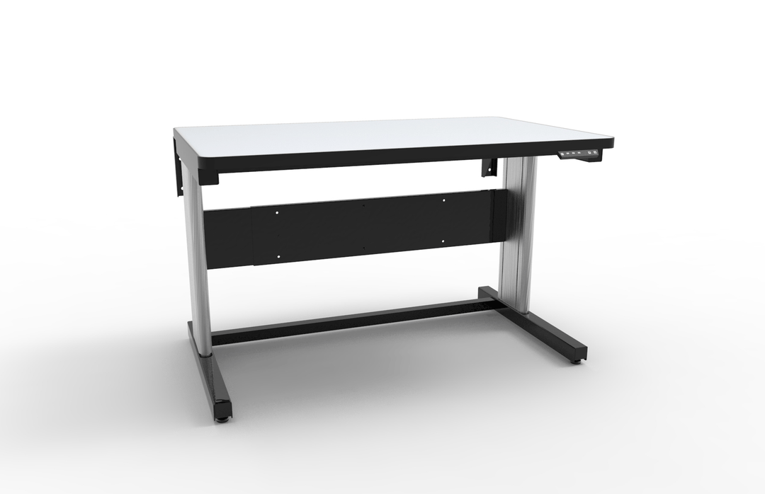 Production Basics 4302 Dual Leg Electric Height Adjustable Workstation with ESD Laminate, 36 in D x 48 in W MTESolutions