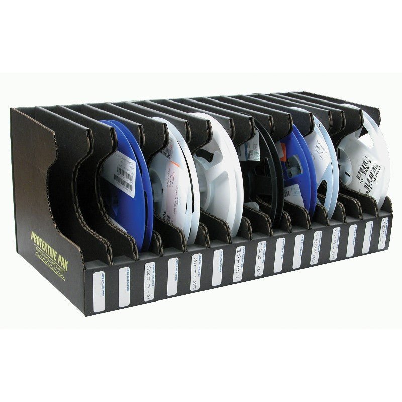 Protektive Pak 37563 Reel Holder, 7 inch, 15 Slots 17 - 1/2 X 8 - 1/4 X 7 - 1/4 in MTESolutions