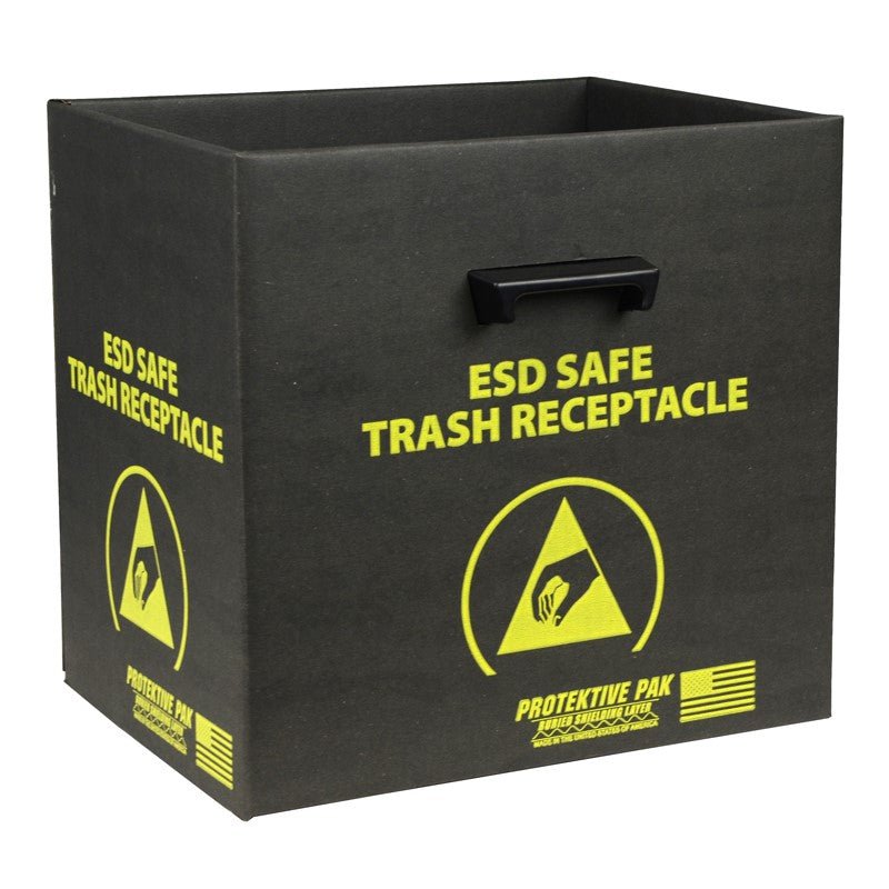 Protektive Pak 37810 Trash Receptacle, incl Handles & Wire 13 - 1/2 x 12 x 13 - 1/4 in MTESolutions