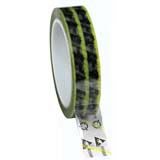 Protektive Pak 46915 Wescorp ESD Tape, Clear Yellow Stripe, 1 in x 72 yd, 3 in Core MTESolutions