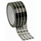 Protektive Pak 46930 Wescorp Tape, Clear W/Symbols, 2 in x 72 yd, 3 in Paper Core MTESolutions