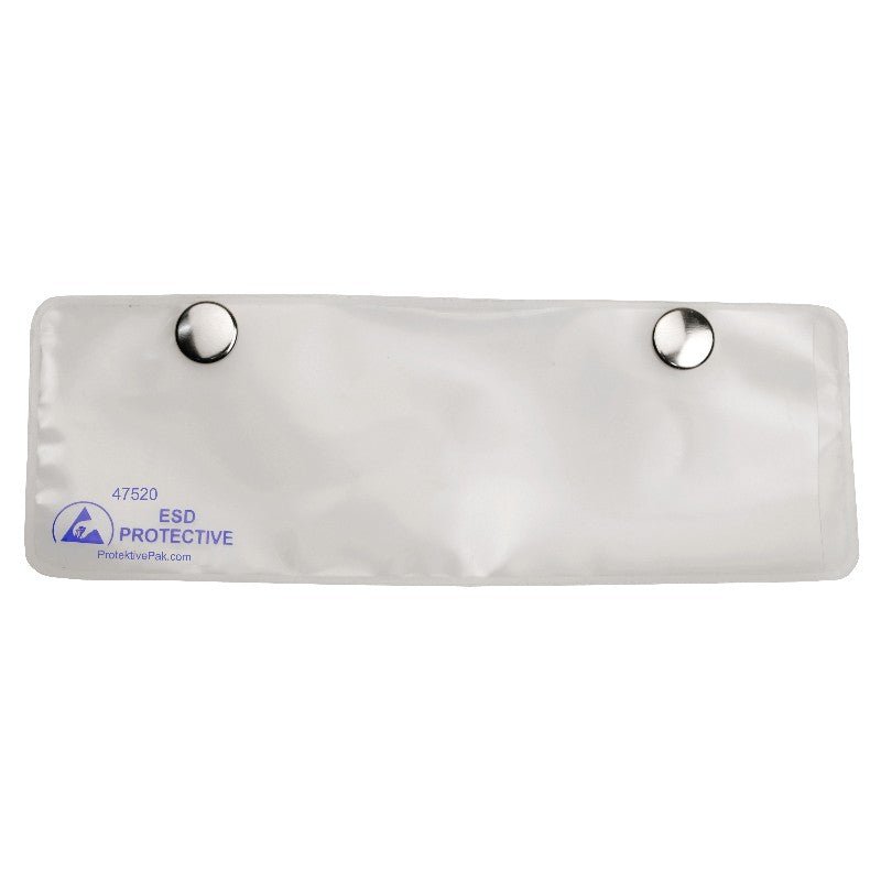 Protektive Pak 47520 Card Holder, Dissipative, With Snaps, 1 - 1/2 in x 6 in insert, 25Pk MTESolutions