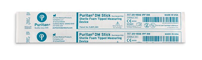 Puritan 25 - 1506 1PF DM, 6 inch Sterile Foam Tip Polystyrene Wound Measuring Device, Case of 200 MTESolutions