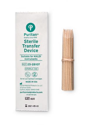Puritan 25 - 28107, 3 inch Sterile Pointed Wooden Transfer Device, Case of 10,400 MTESolutions