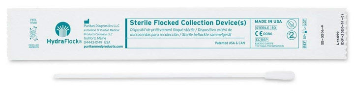 Puritan 25 - 3206 - H HydraFlock 6 inch Sterile Swab Large tip, polystyrene tapered handle with no break point on handle MTESolutions