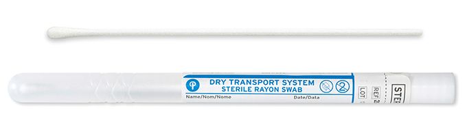 Puritan 25 - 806 1PR BT Puritan 6 inch Sterile Standard Rayon Swab w/Plastic Handle & Tube MTESolutions