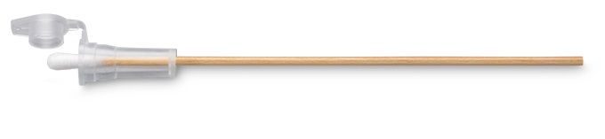 Puritan 25 - 806 1WC EC Cap - Shure 6 inch Sterile Standard Cotton Swab & Protective Cap w/ Wooden Handle MTESolutions