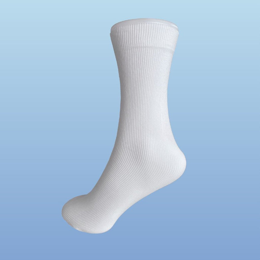 Purus International Cleanroom Launderable Sock, Size Medium, White, Case of 200 pr. MTESolutions