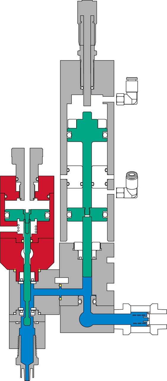 PVA Positive Displacement Dispense Valve With Micrometer, Ss, (0.10 - 0.80 Cc) MTESolutions