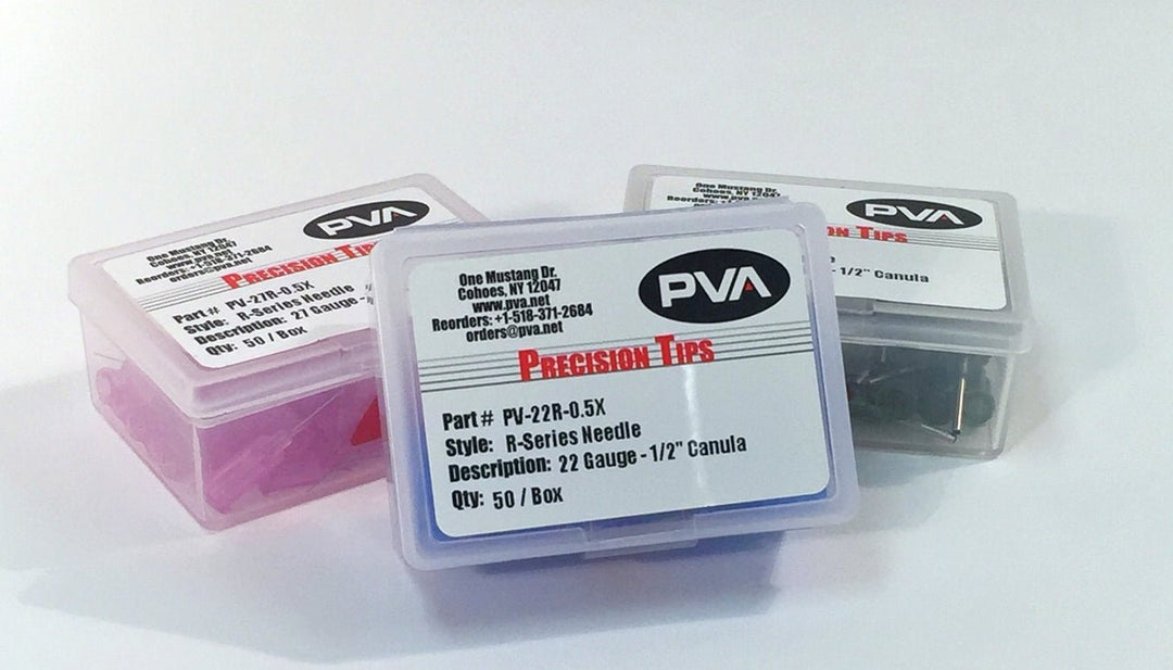 PVA Pv - 22R - 0.5 - 45X, R Series Needle, Plastic Hub W - Ss Canula, 1 - 2" Length Canula X 45' Bend MTESolutions