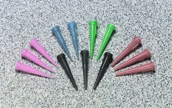 PVA Standard Taper Tip, Bulk Bags, Free Flow Needle, Bag Of 1,000, 22 Gauge Taper Tips MTESolutions