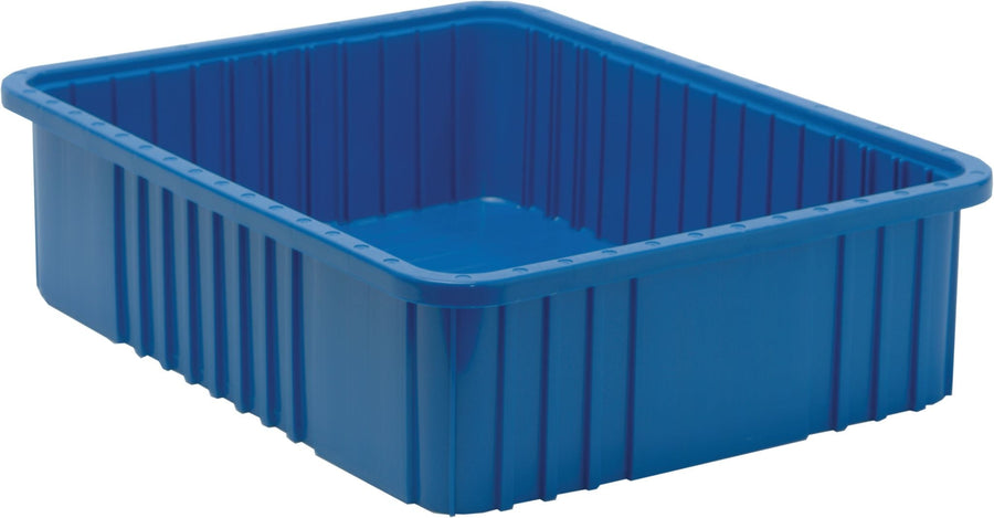 Quantum Storage Systems DG93060BL Dividable Grid Container Blue Carton of 3 MTESolutions