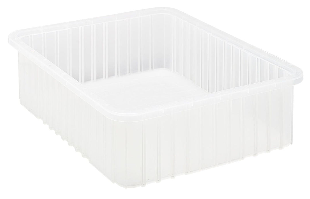 Quantum Storage Systems DG93060CL Dividable Grid Container Clear Carton of 3 MTESolutions