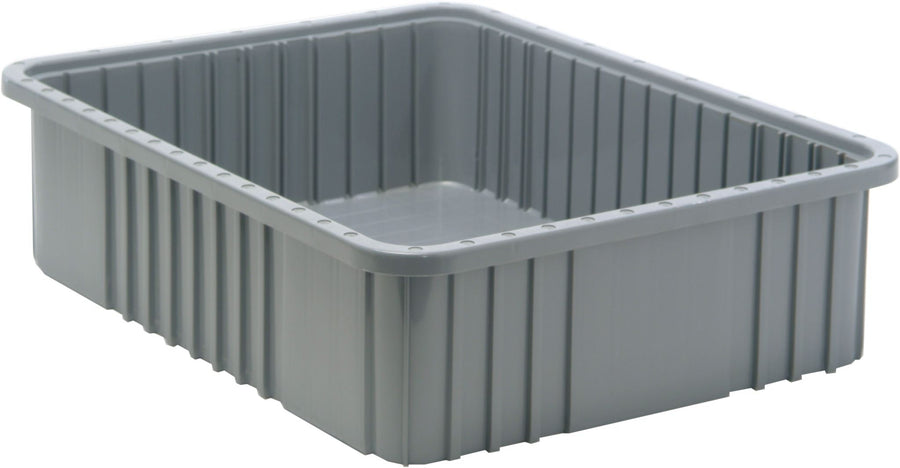 Quantum Storage Systems DG93060GY Dividable Grid Container Gray Carton of 3 MTESolutions